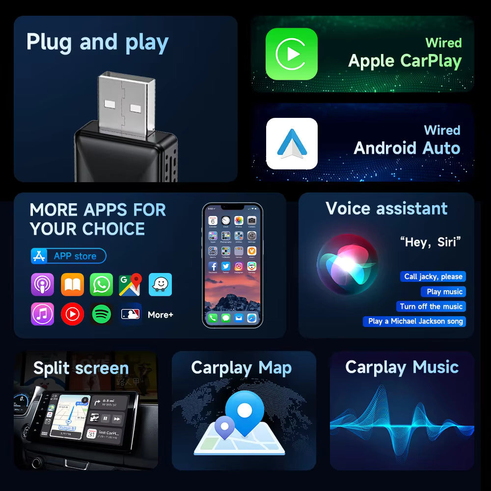 Wireless Carplay Android Auto Adapter